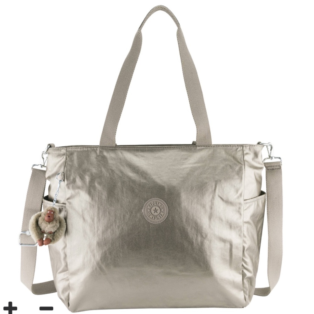 Silver Kipling tote bag